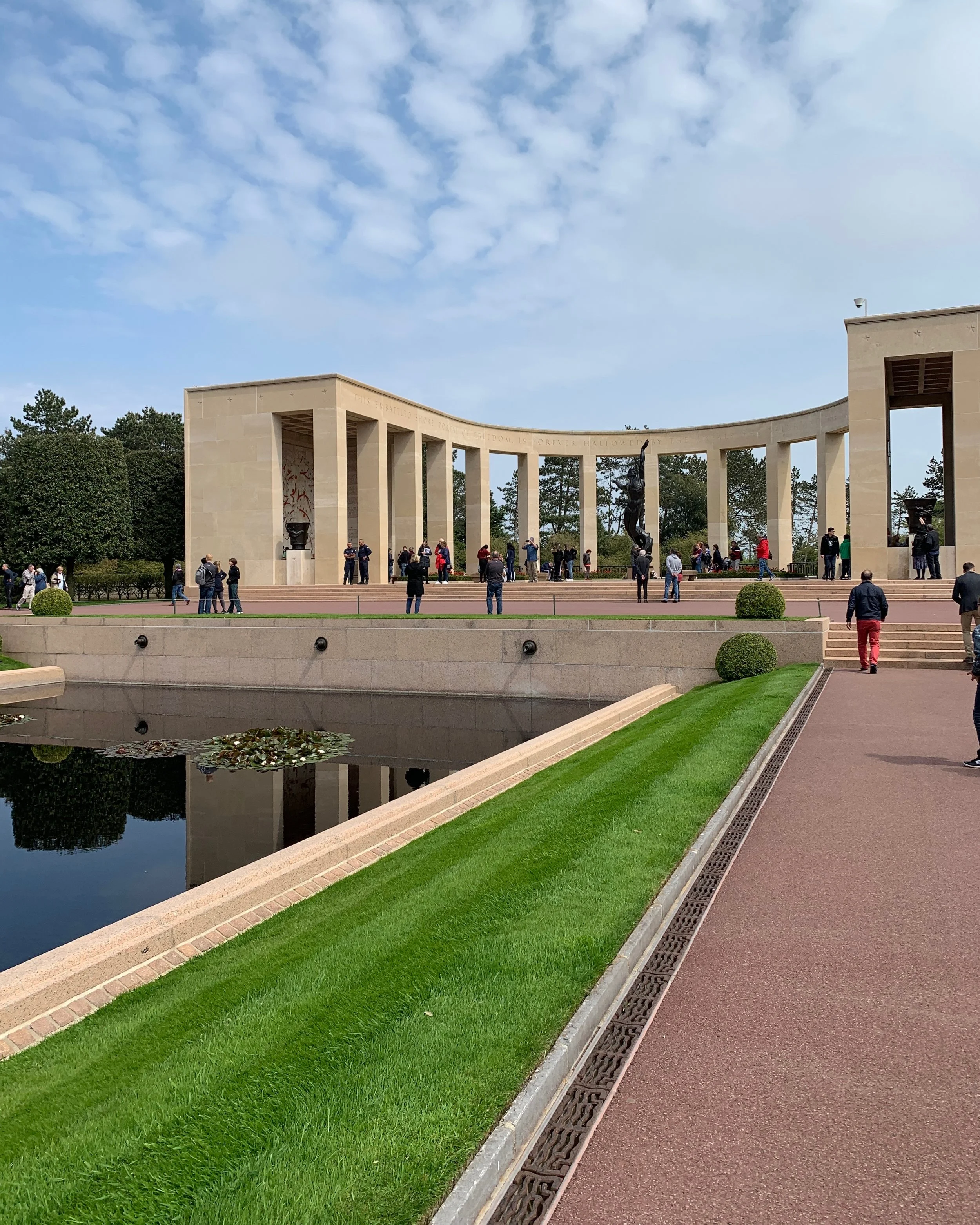 The open air memorial structure.