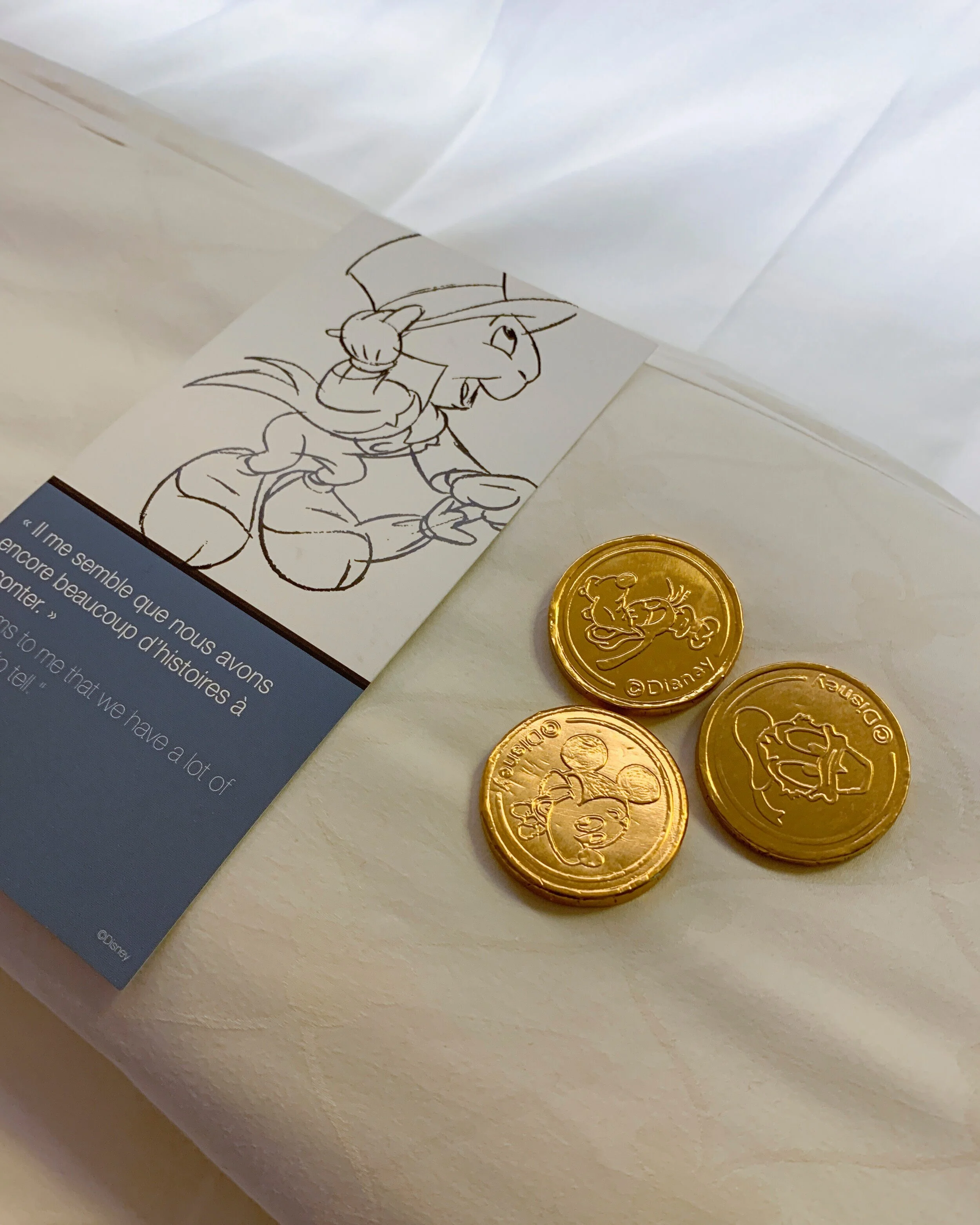 Turndown chocolates.