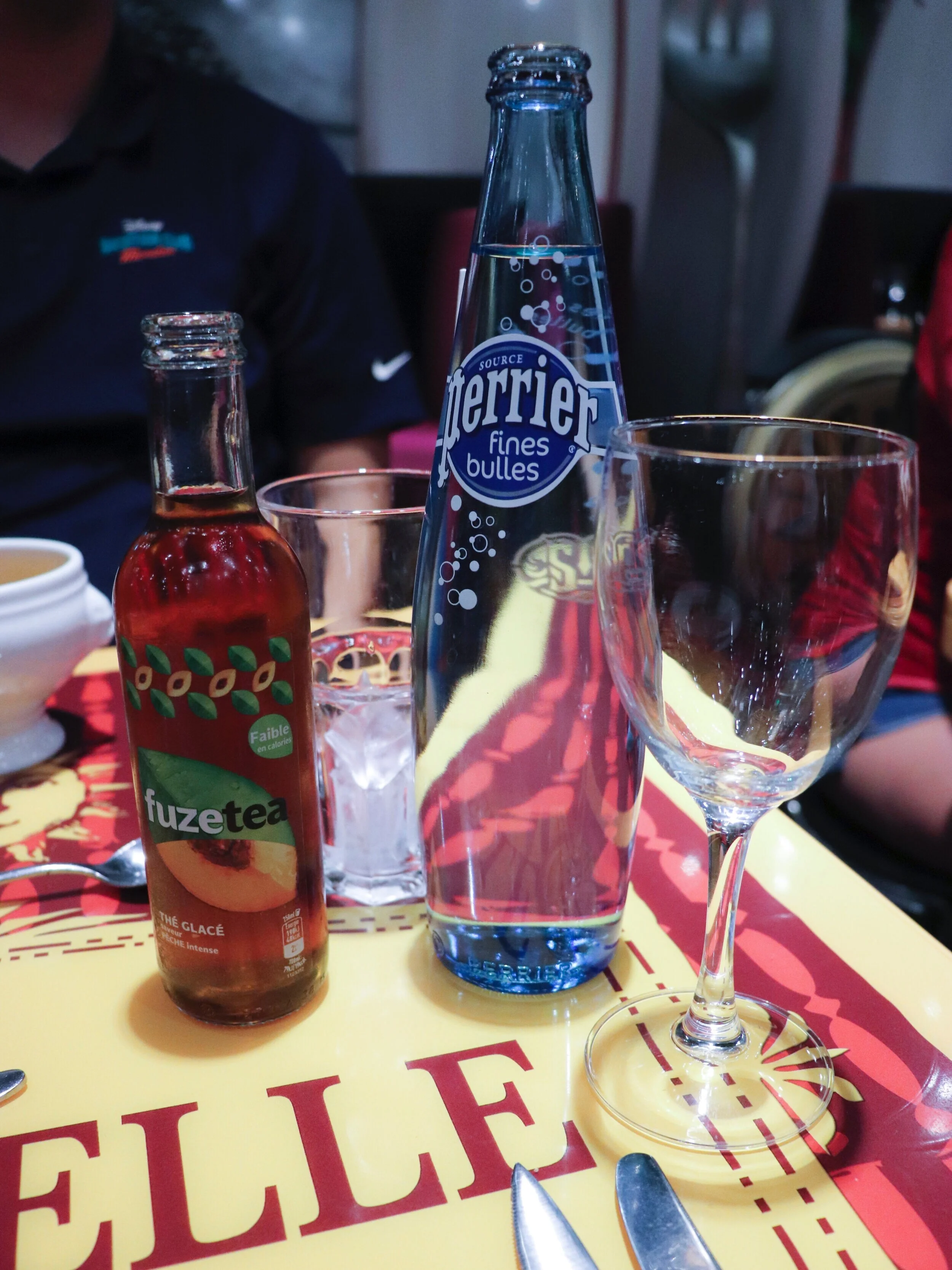 Our included soft drink selections.