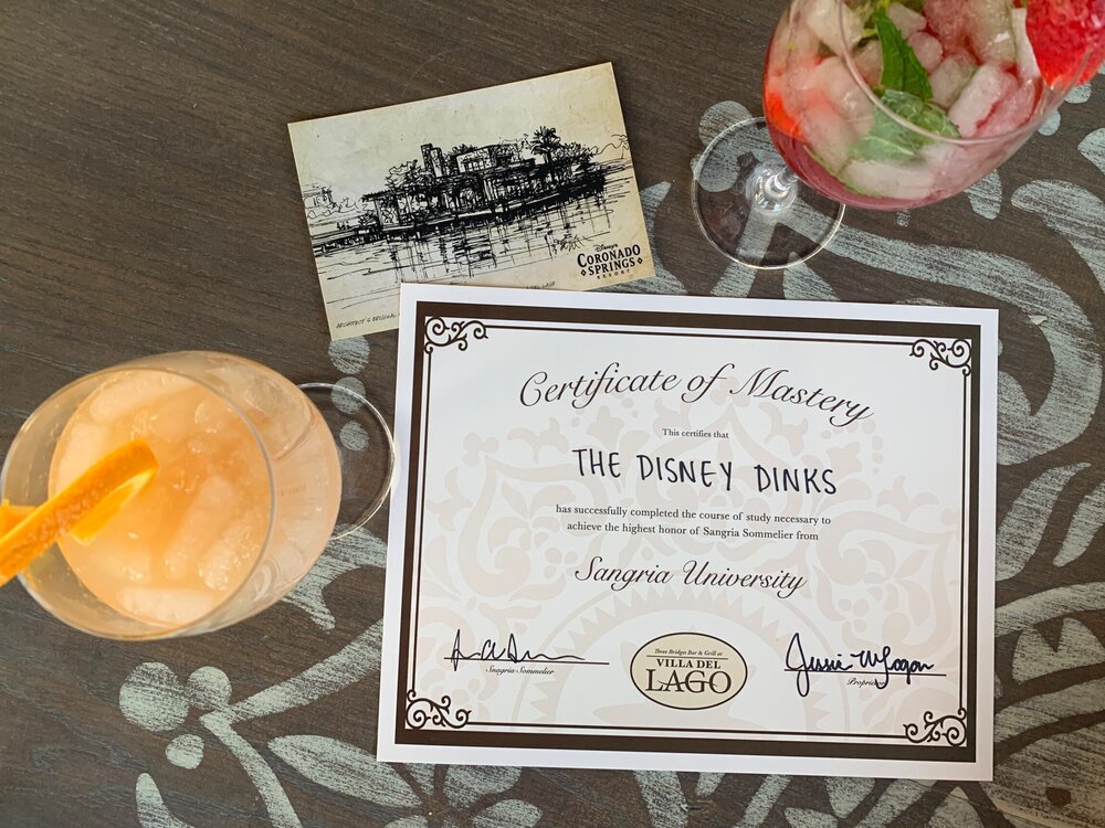 Our final drinks and our special certificate. It’s official: we got smarter (and perhaps a bit drunker).
