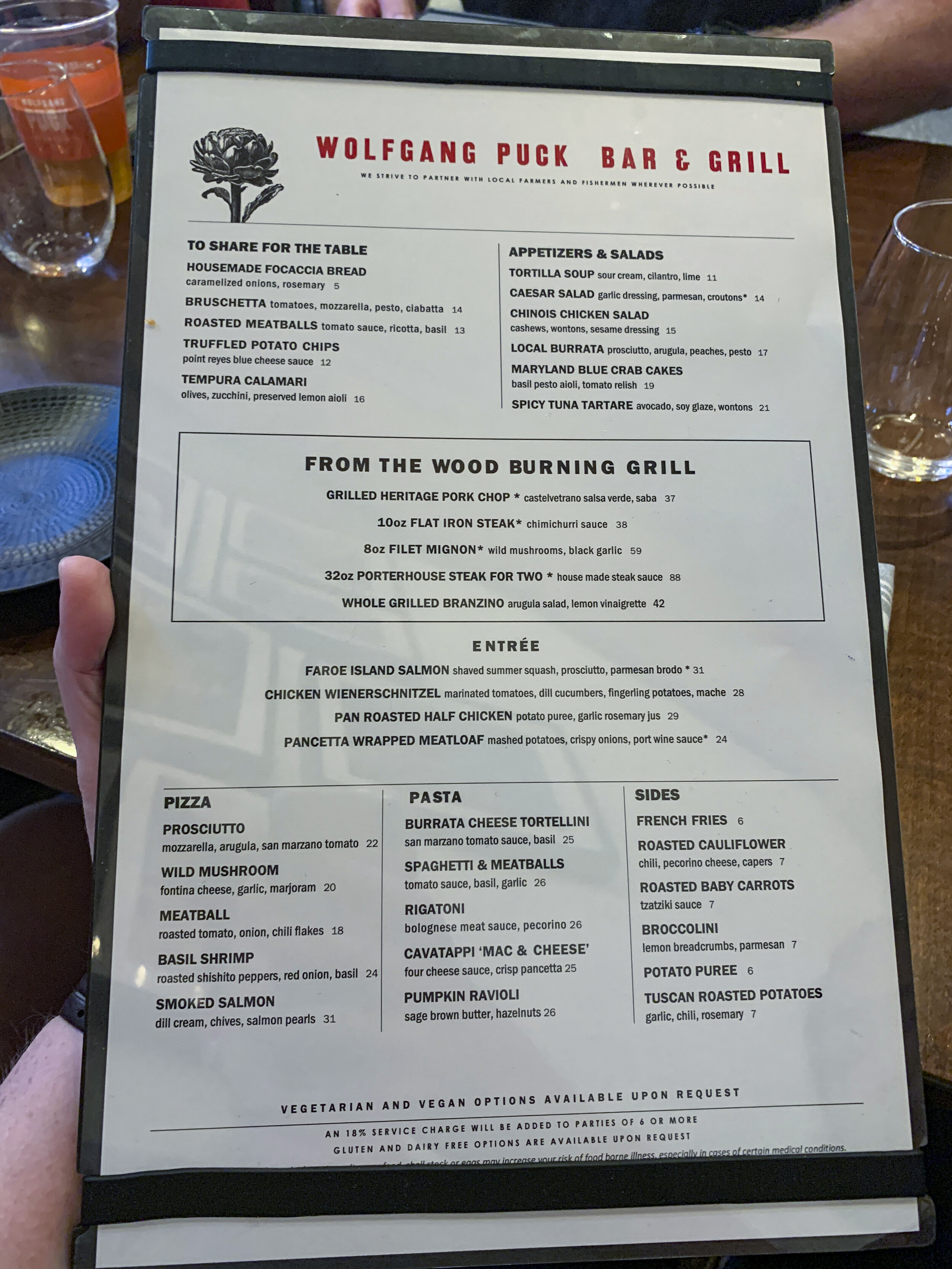 Dinner at Wolfgang Puck Bar & Grill in Disney Springs (a Magical Dining