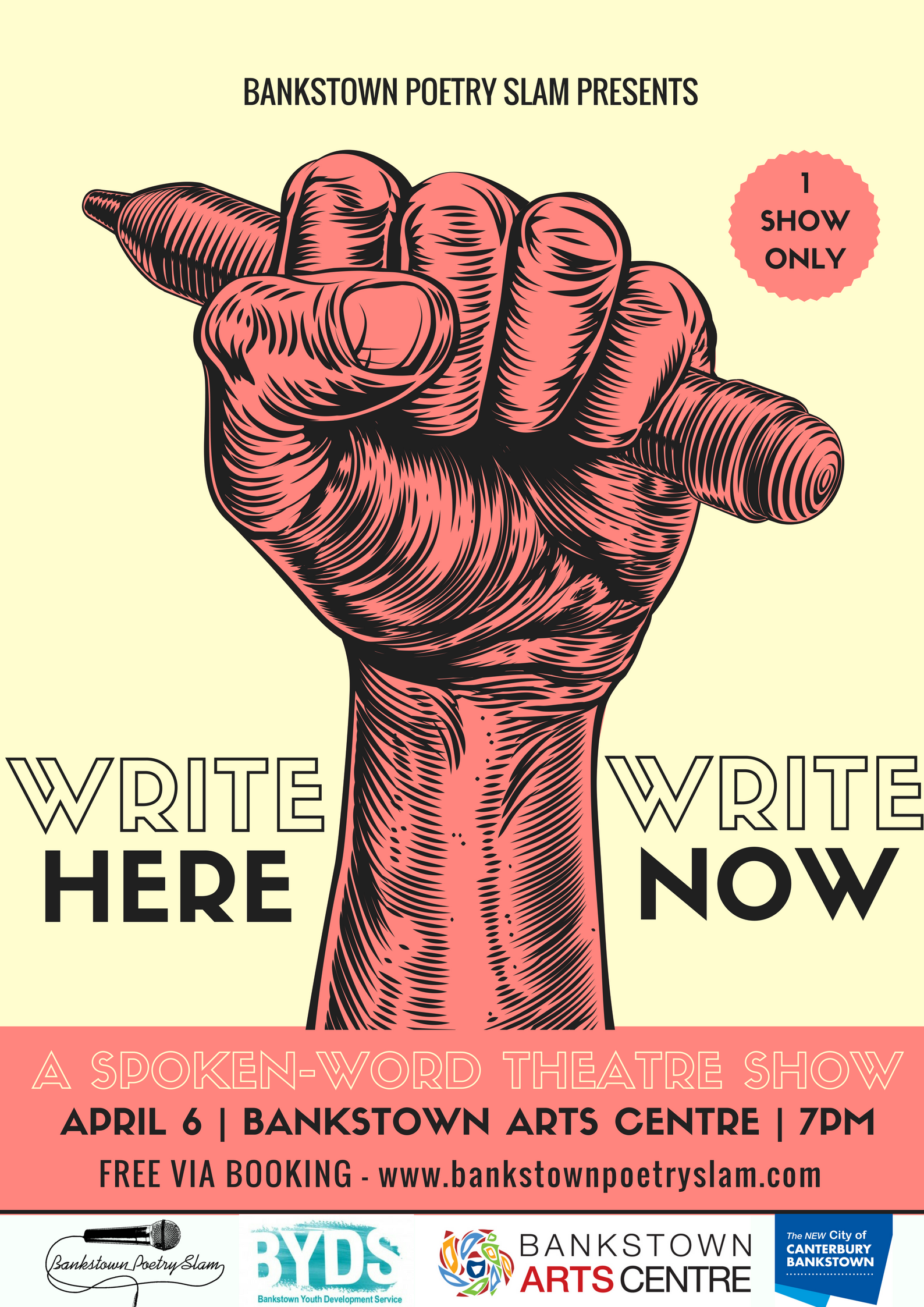 WRITE HERE WRITE NOW: Spoken Word Theatre Show
