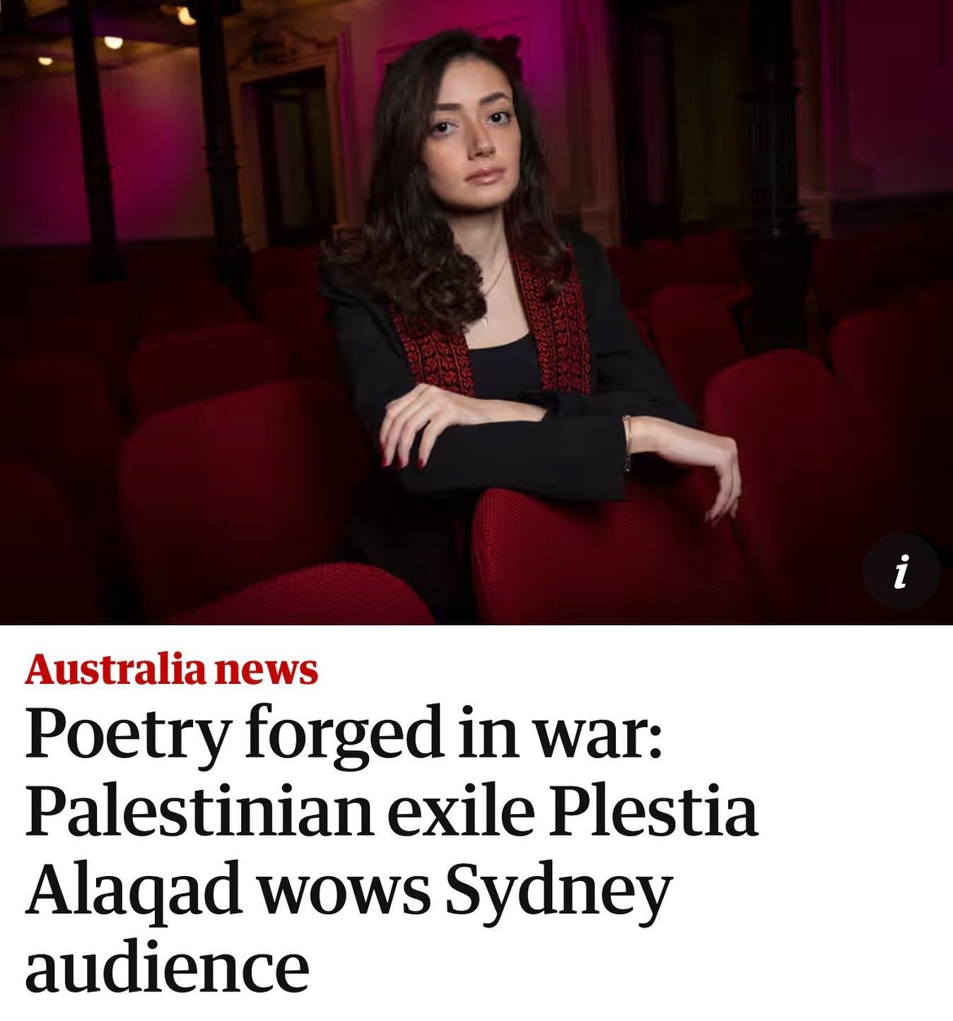 Thank you Daisy Dumas from @guardianaustralia for this great write up on last night&rsquo;s iconic sold out Grand Slam. 2000 people descended on Sydney Town Hall for poetry and @byplestia ❤️&zwj;🔥

A huge congrats to our winning team, Halal Collab!
