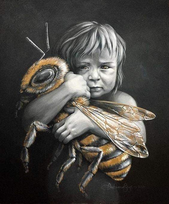 Save the bees...
Credit: Autumn Skye ART