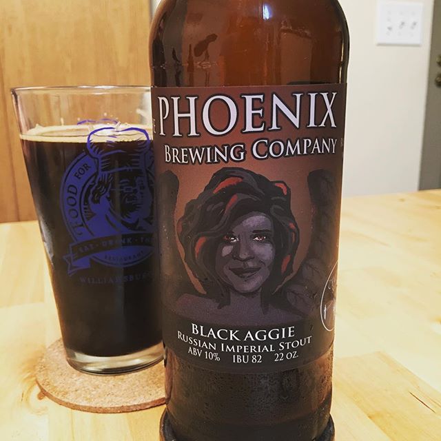 Phoenix Brewing Company Black Aggie Russian Imperial Stout #idkwhatablackaggieis
