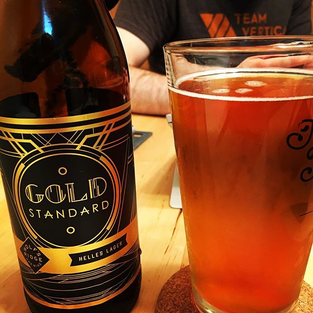 Wolf's Ridge Brewing Gold Standard Helles Lager. #gotthatgold