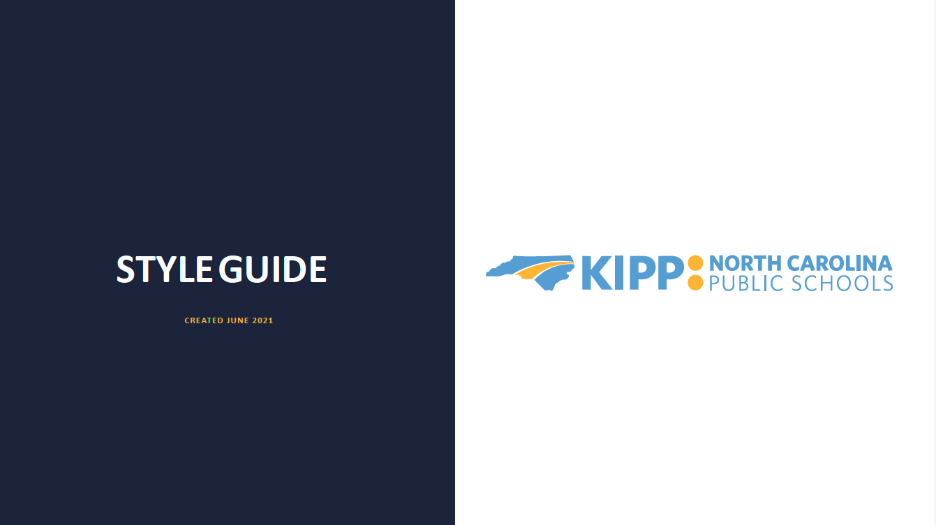 KIPP NC Style Guide/Brand Guidelines