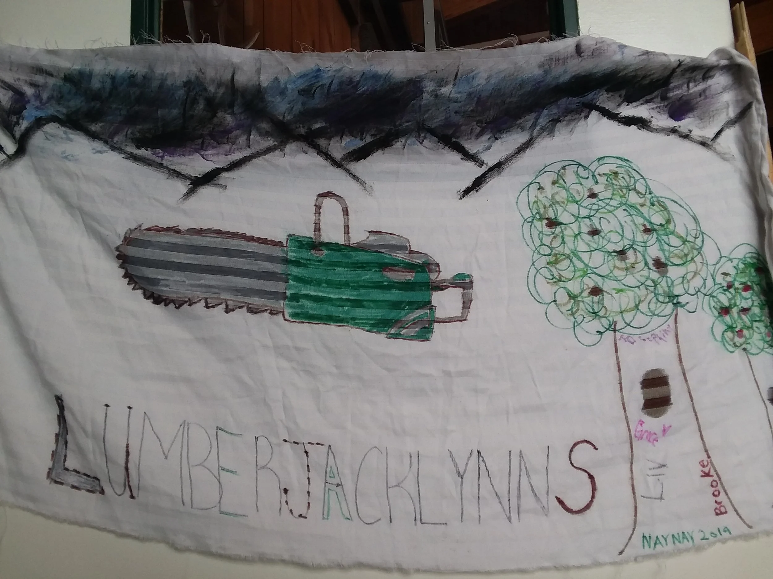 The Lumberjacklynns - Lead by Naomi Johnson and Brooke Carroll (Cabin 15) - Second Place!