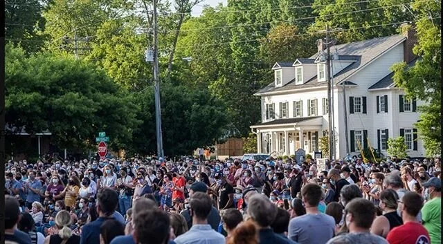 Grateful for the leadership in this city, for the beautiful people in this city and to First Missionary Baptist Church for hosting this sacred and much needed gathering. #thetruthwasspoken #peaceful #cometogether #blackouttuesday #vigil #georgefloyd 