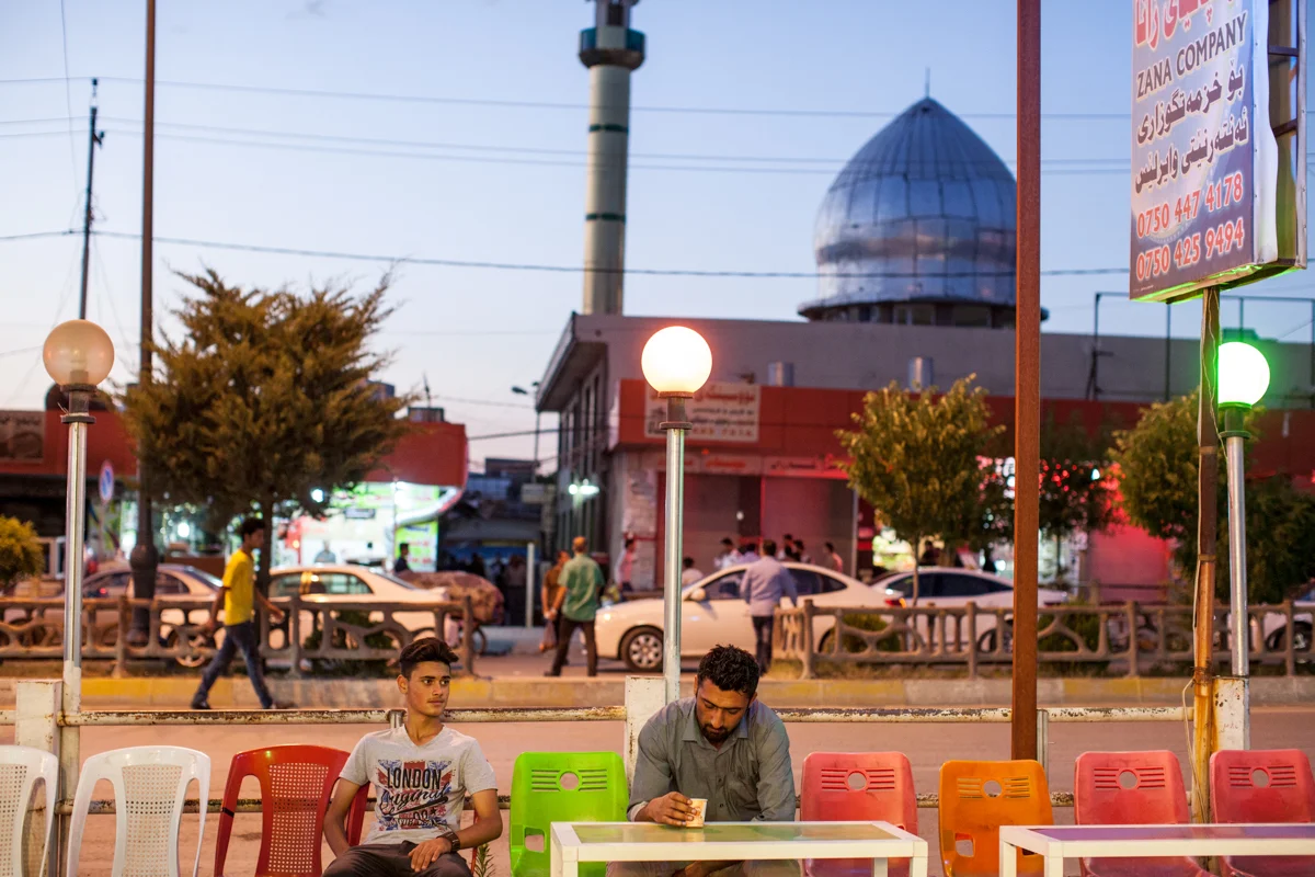 Soran City in at dusk. Kurdistan (May 2016).