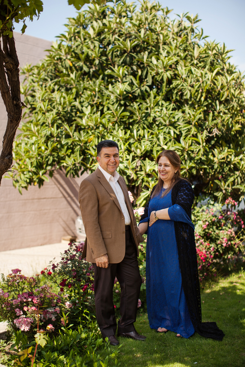  Mayor Krmanj of Soran, Iraqi Kurdistan with his wife in their garden (2016). 