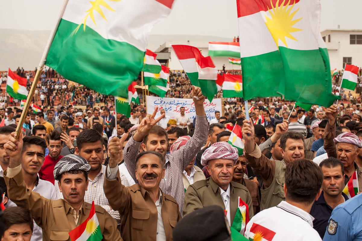  PDK rally in support of Iraqi Kurdistan's 2017 Referendum vote (May 2016). 