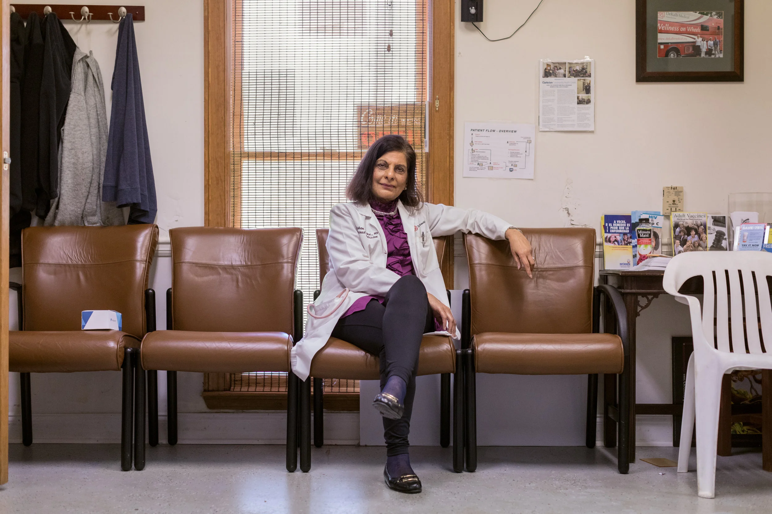 Growing up in Tanzania, Gulshan Harjee dreamed of becoming a doctor. Instead, as Tanzania moved to expel its Asian citizens, she found herself stateless. After her studies in Iran were cut short by the 1979 Revolution, she eventually settled in the US and made her way to medical school. Three years ago, she co-founded the Clarkston Community Health Centre, where anyone without health insurance -- regardless of their legal status -- can seek medical or dental treatment. The line of patients waiting for the Sunday clinic can sometimes stretch around the block
