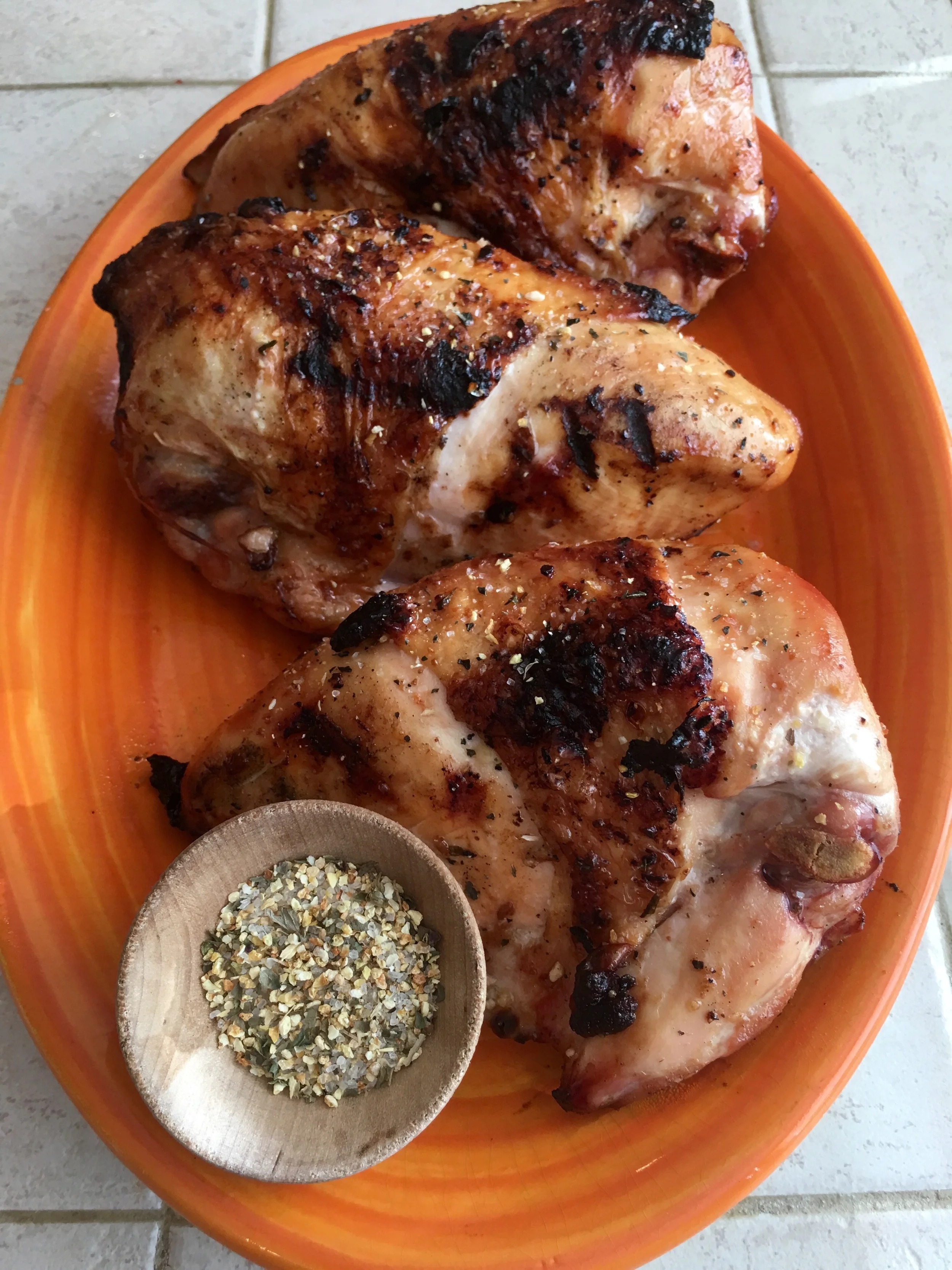 Grilled Chicken with Coconut Basil White Sauce — Naturiffic Gourmet