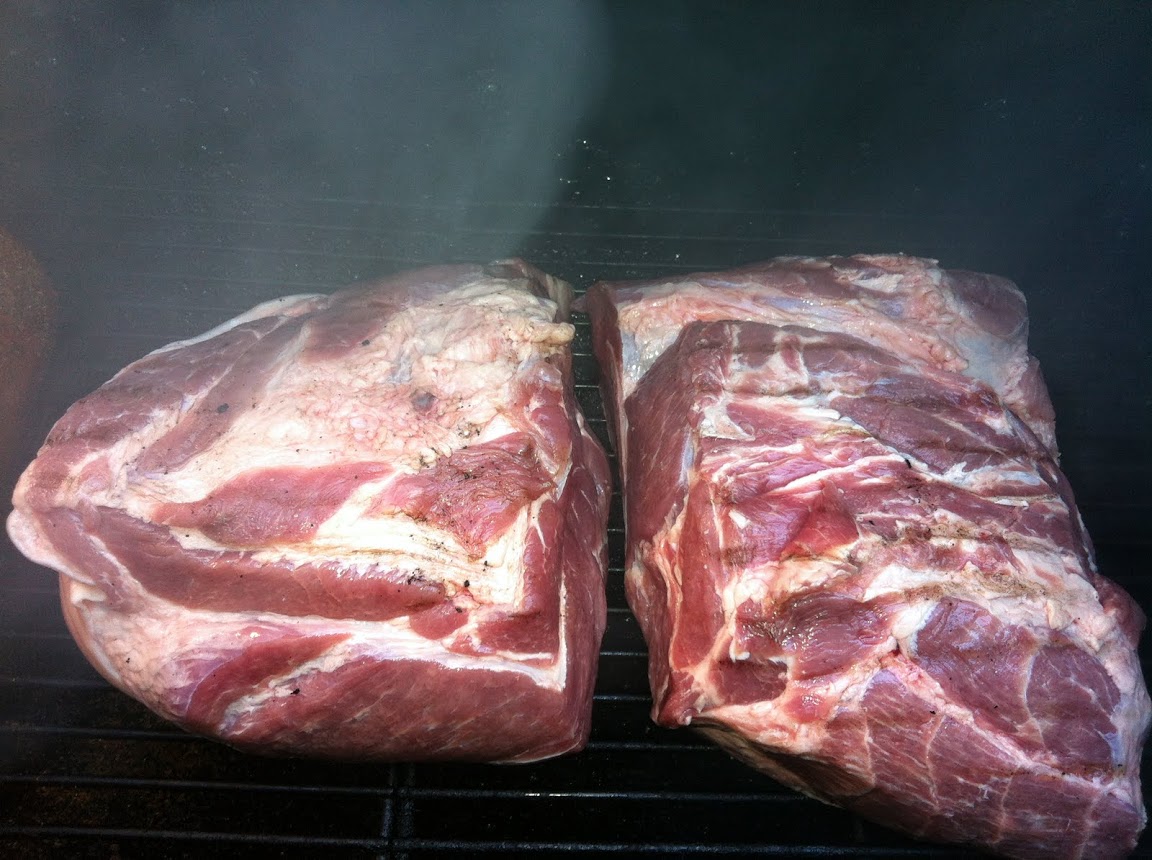 Picnic on the left, butt on the right
