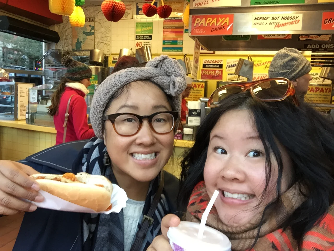 we could fill this page with more eating photos of us through the ages, but you get the idea. 