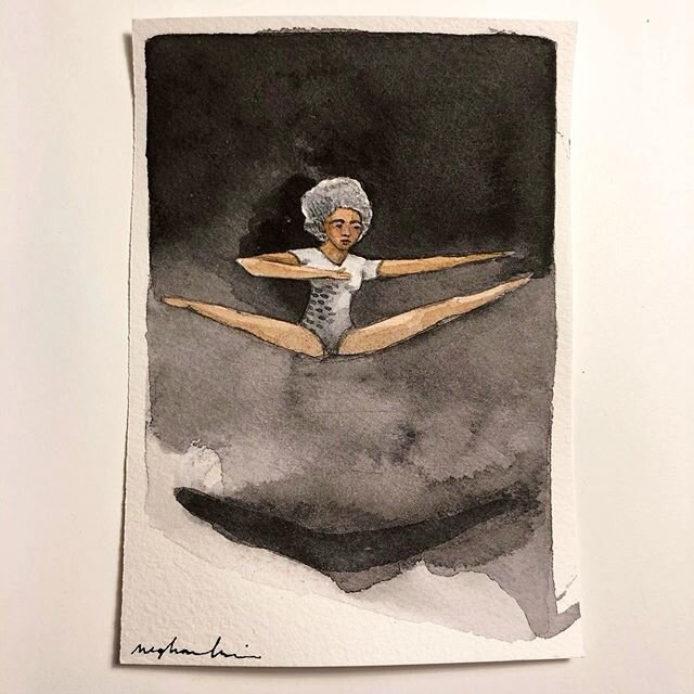 Jump up, out. ✨
These next few posts are from a self-devised project that I played with daily for a couple of weeks, at the beginning of March. 
Each piece is small and done in a short time-frame. Something to allow me to think about pose and paint w