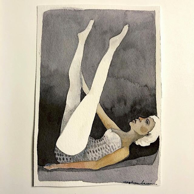 Reach. ✨
These next few posts are from a self-devised project that I played with daily for a couple of weeks, at the beginning of March. 
Each piece is small and done in a short time-frame. Something to allow me to think about pose and paint with bar
