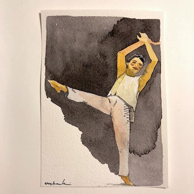 Kick, step. ✨
These next few posts are from a self-devised project that I played with daily for a couple of weeks, at the beginning of March. 
Each piece is small and done in a short time-frame. Something to allow me to think about pose and paint wit