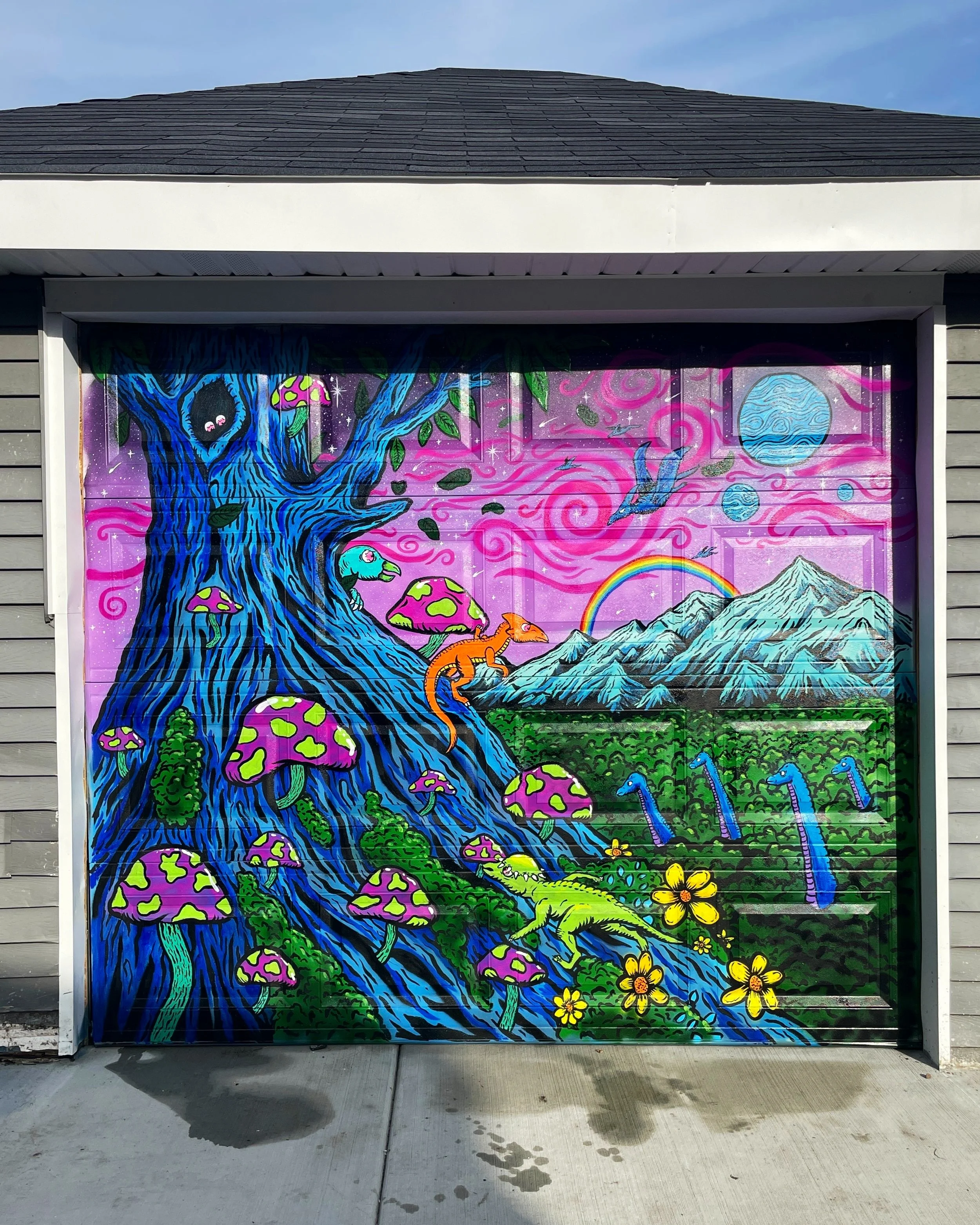 Yard Garage Mural