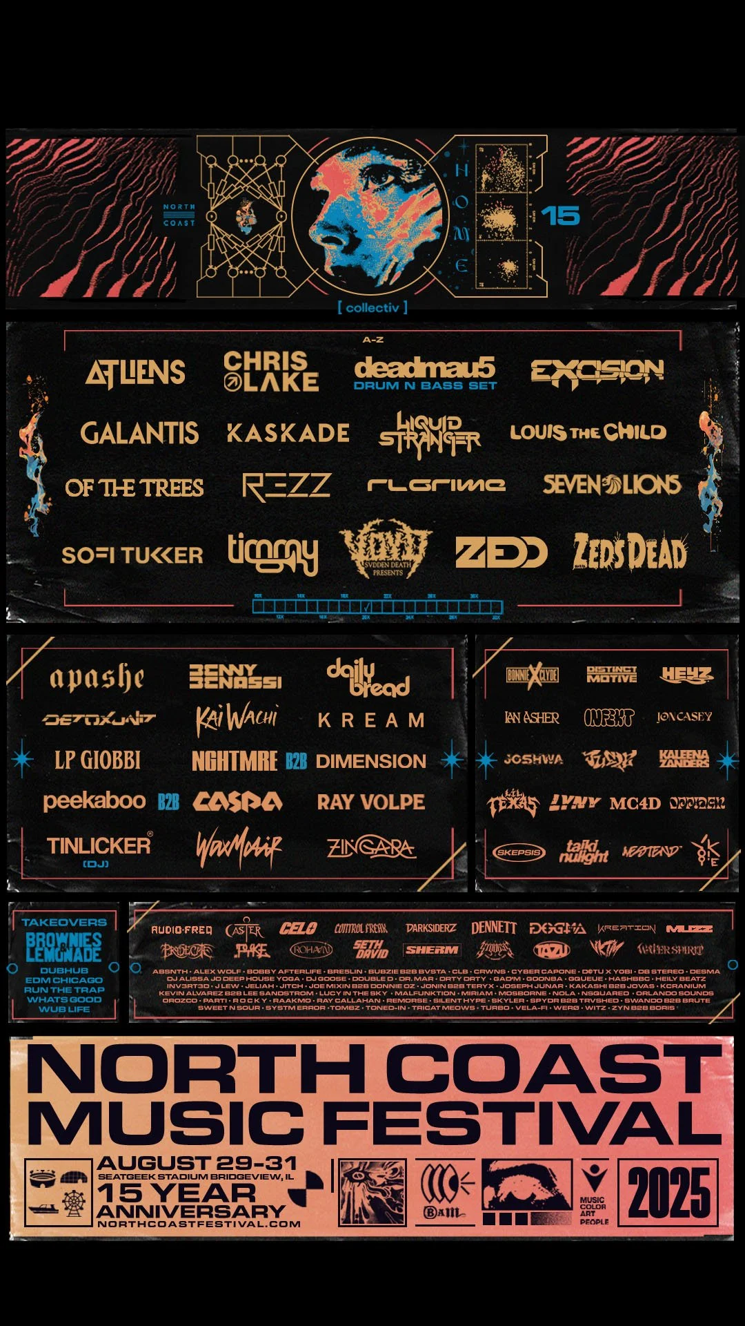 North Coast Festival 2025 Lineup Poster Animation