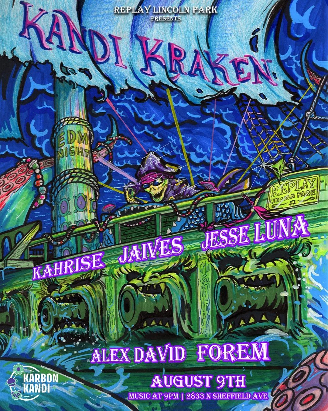 Karbon Kandi Presents EDM NIGHT: Karbon Kraken