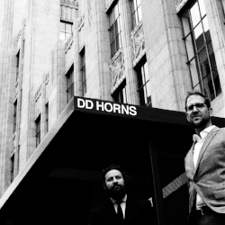DD Horns - DD Horns "On the debut from the quintet DD Horns , the group infuses their music with a mix of laid-back nonchalance and celebratory spirit that’s built for the heart of Saturday night." - Bandcamp Produced by Chris Schlarb Mixed by Howard Willing Engineered by Devin O'Brien ITUNES | SPOTIFY | B ANDCAMP