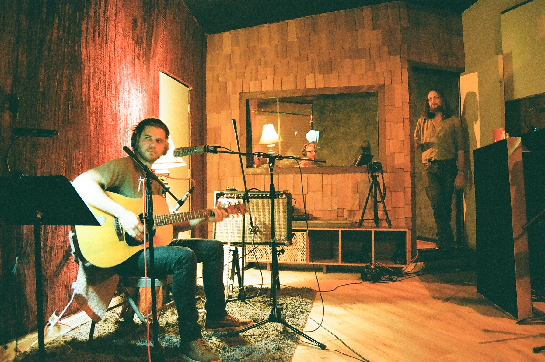 Singer/songwriter Chad Richard (Caleb Trask) and Chris Schlarb (Photo by Devin O'Brien)
