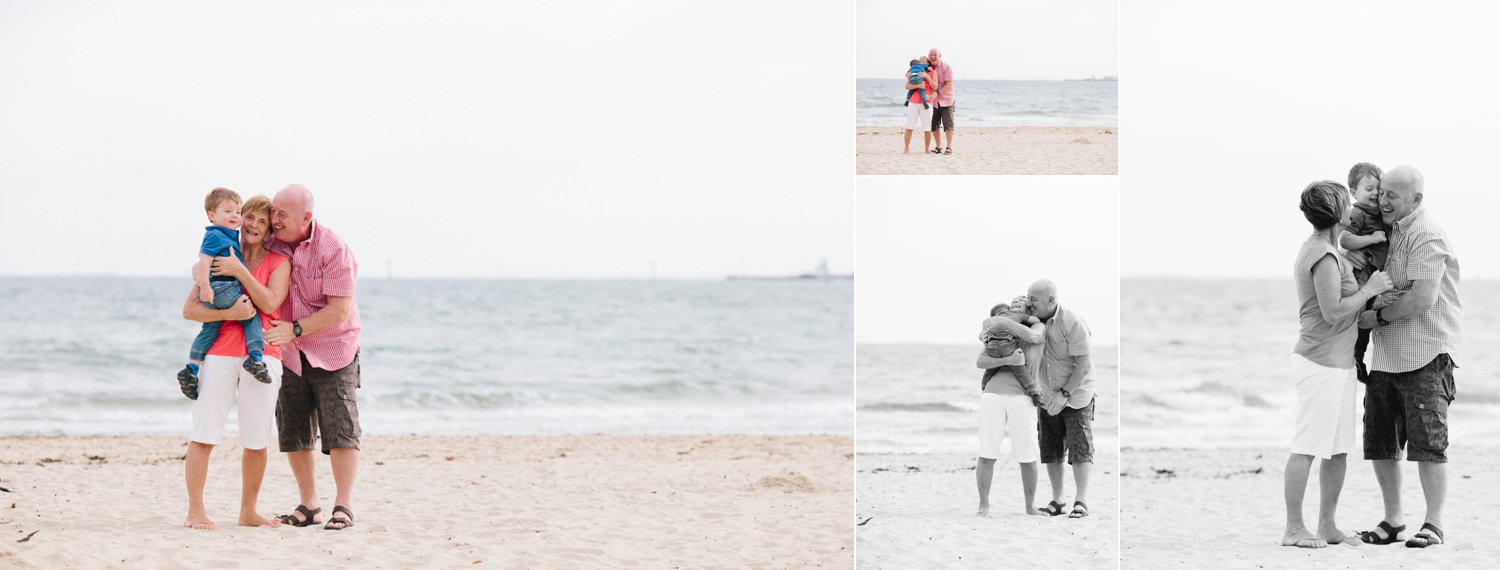These grandparents were coming along to watch their daughter's family session on the beach - I insisted they jump in for some photos, and I am so glad I did!