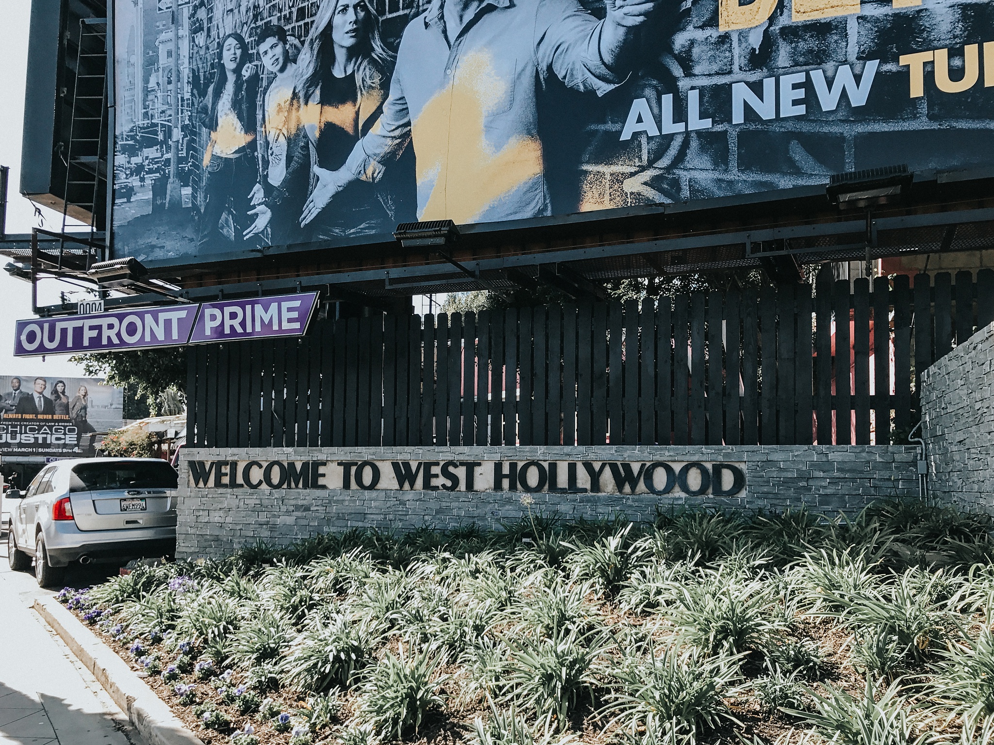 After the Getty, I drive across to West Hollywood for a wander and a little "artwork".