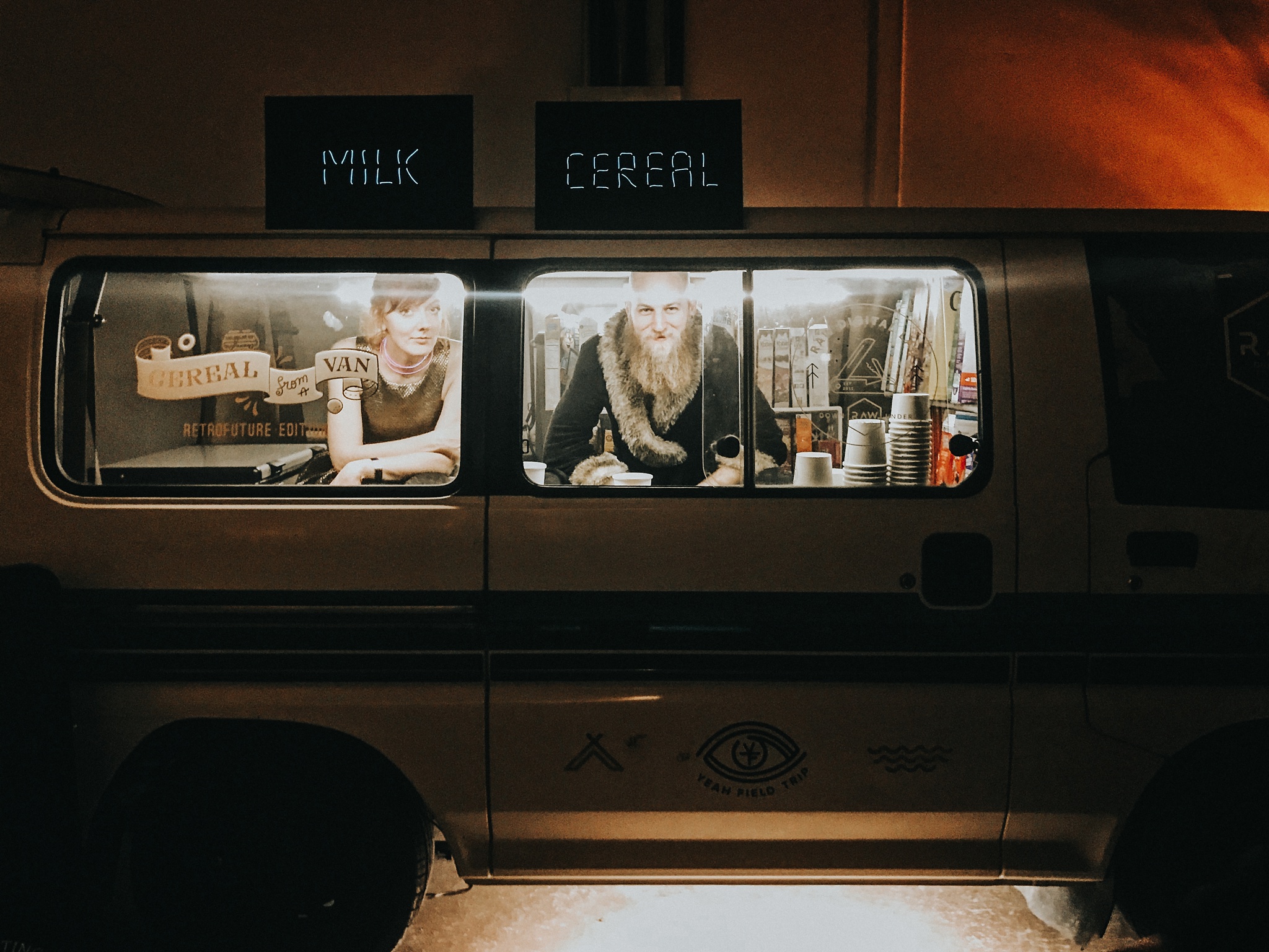 Every good party should have a cereal van.