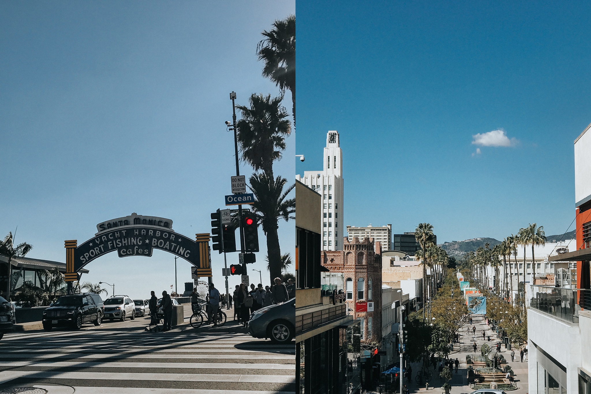 Santa Monica on a blue day is stunning.