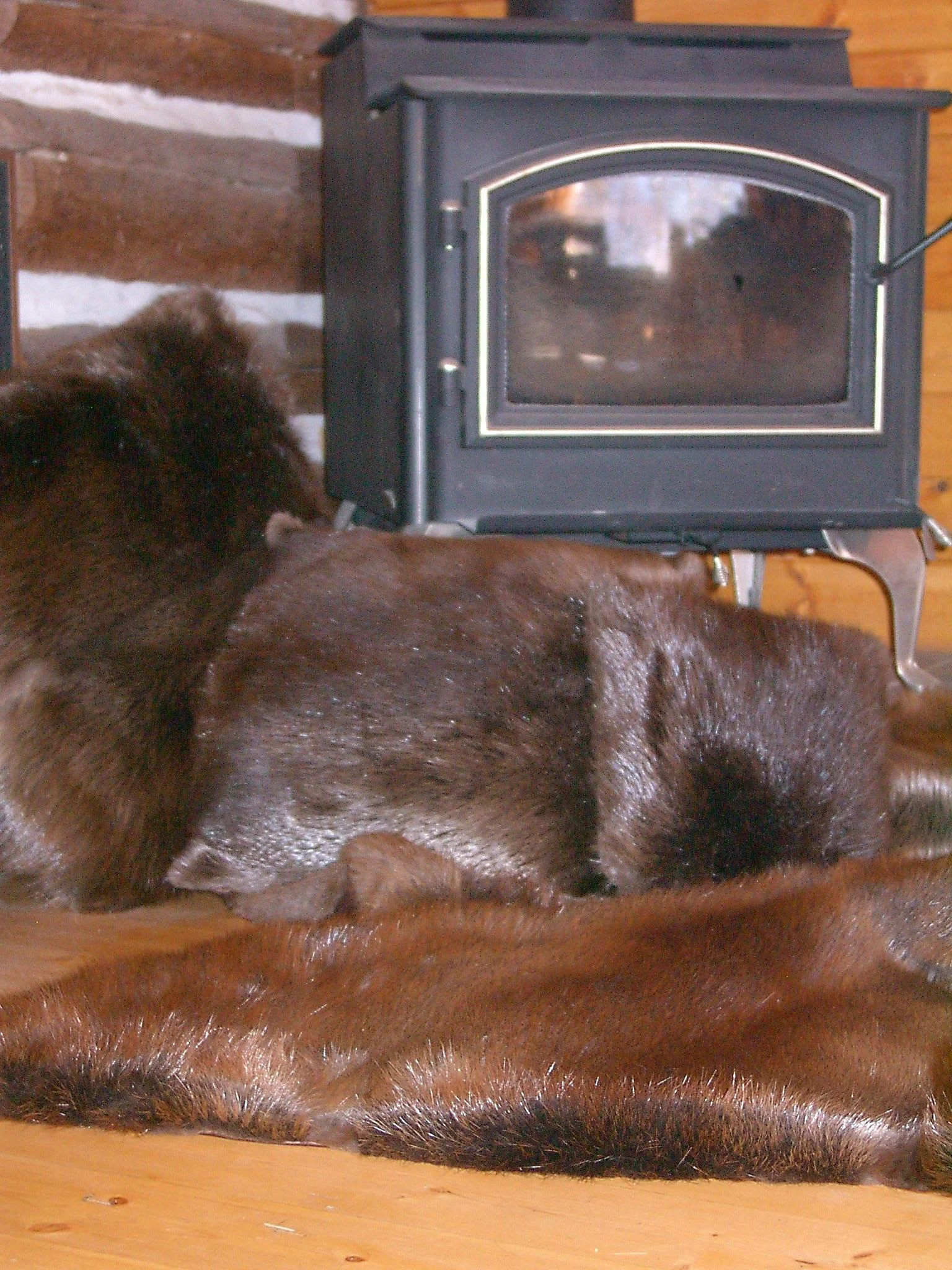 Handmade Blanket Natural Beaver Pattern — Natural Canadian Fur Products