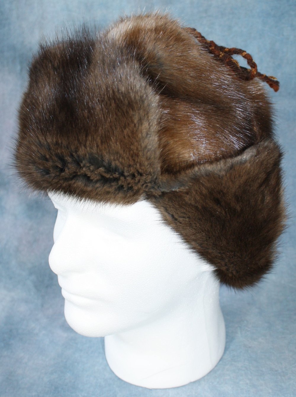 Hudson Seal Recycled Muskrat Fur Winter Hat – Men’s Vintage Cold Weather Cap s-l400.jpg main image 4