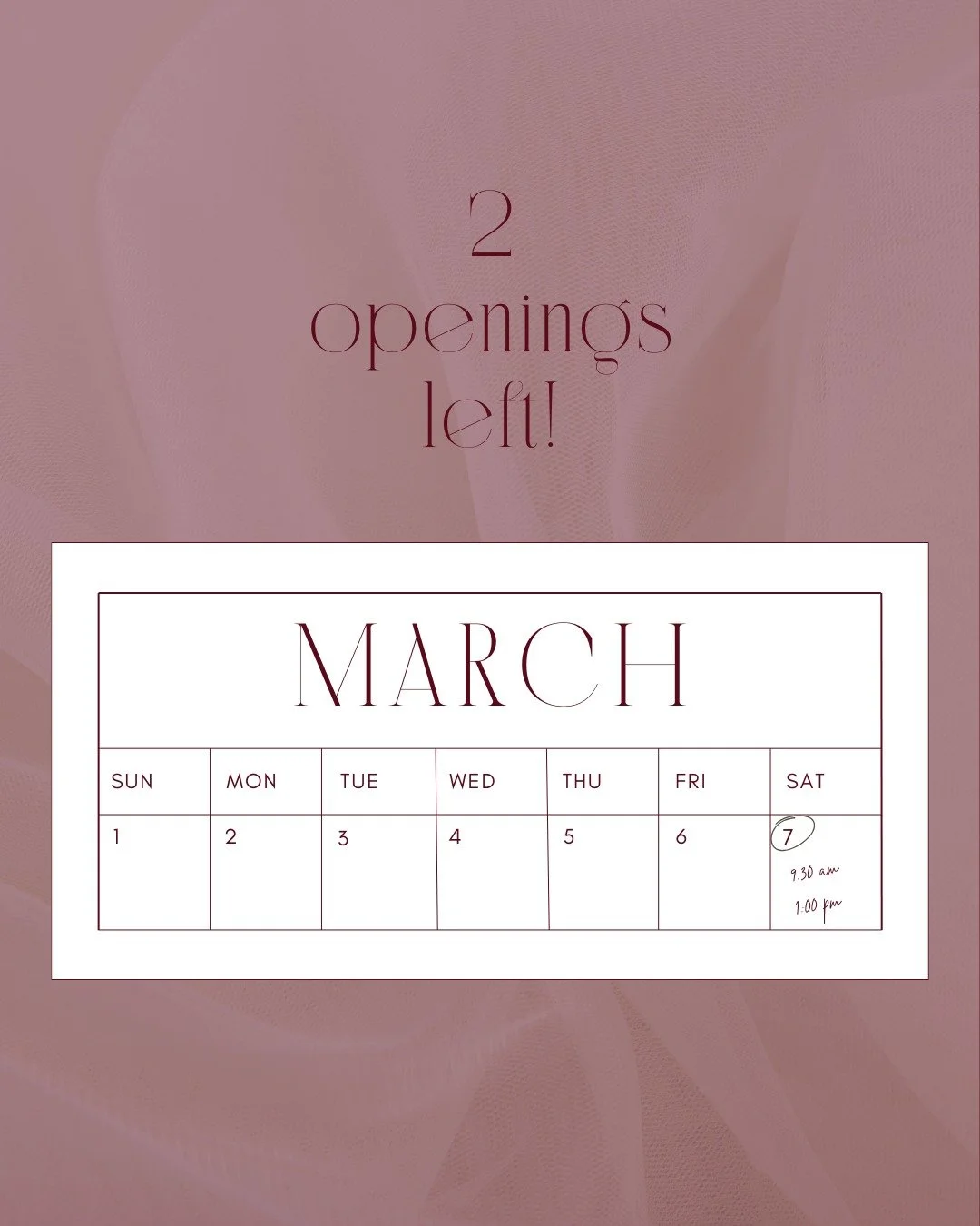 The Monday Drop:
New week. Two openings. And one of those spots have your name on it 🌸.
Luxe Soft Nano Brows, Luxe Cashmere Lip Blushing, Glam Sessions, Makeup Lessons - whatever you've been putting off, this is your week.
📩 DM us with your preferr