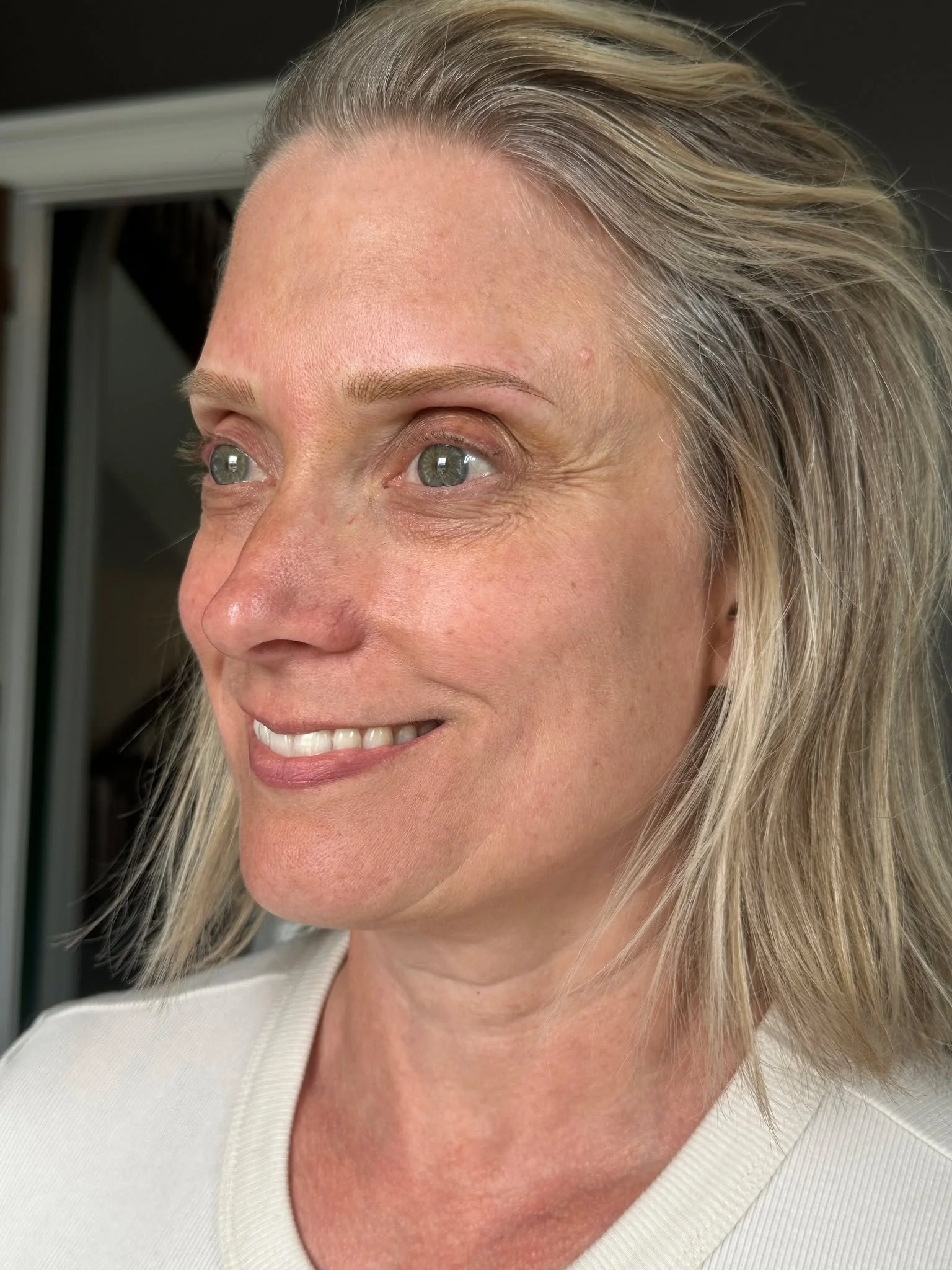 She said goodbye to her brow pencil and hasn't looked back. This could be you. My April calendar is OPEN and spots are filling quickly. DM to book your COMPLIMENTARY virtual brow mapping session today!