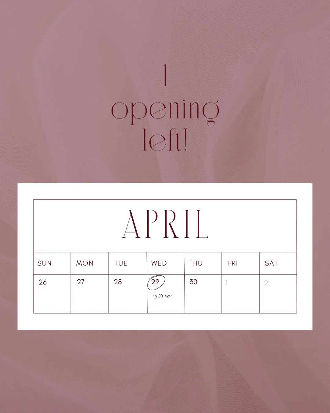 Is there something coming up? A birthday. An event. A moment you want to feel your absolute best for? 🌸
Let's get you ready.
We have one opening left this week for permanent makeup services and Luxe Glam Sessions - plenty of time to look and feel in