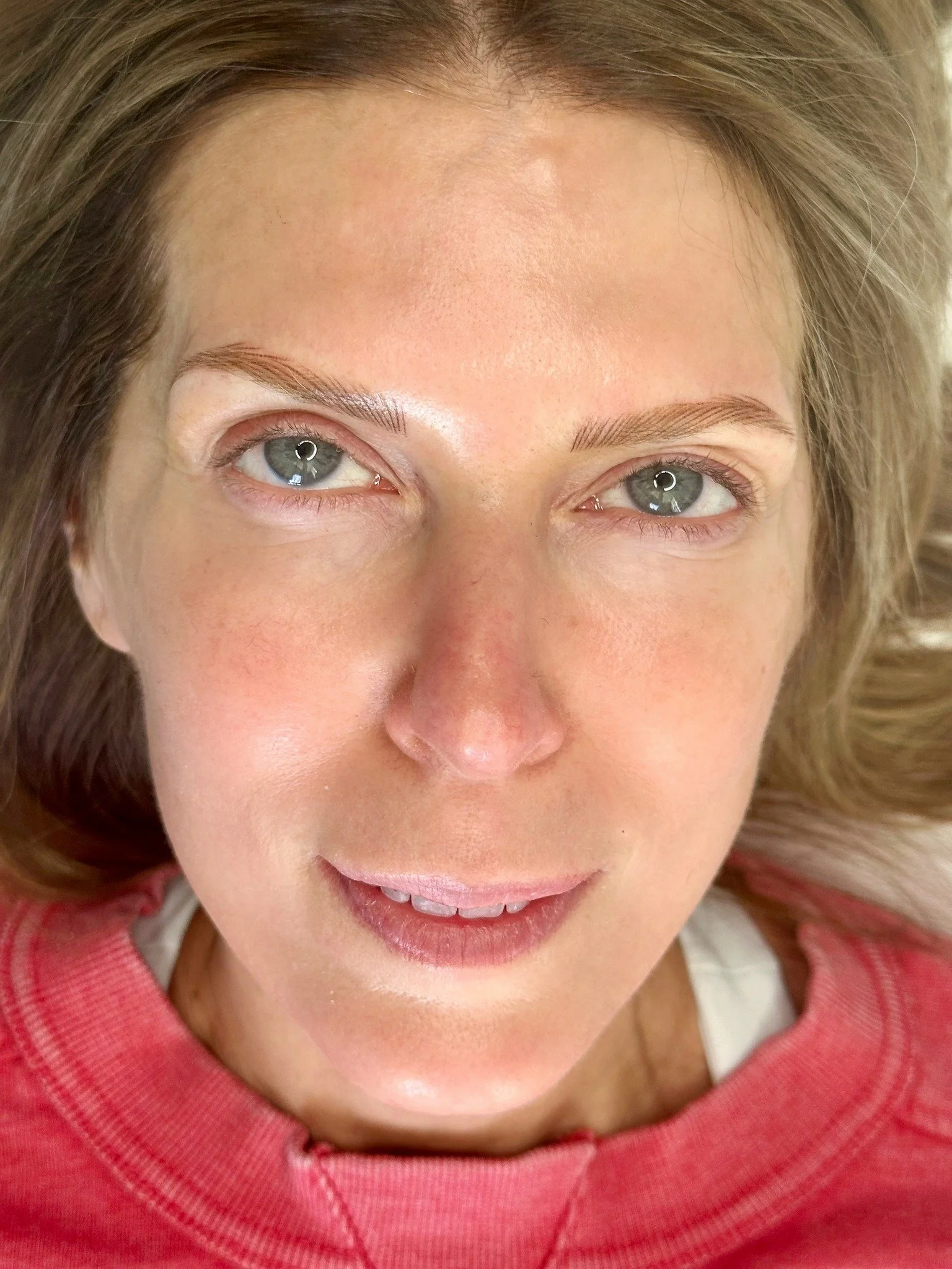 She walked in filling in sparse brows every single morning and needing a lift in the arch. She walked out like this. 🤍  Luxe Soft Nano Brows work with your natural growth pattern and face frame to give you full beautiful brows &mdash; no pencil requ