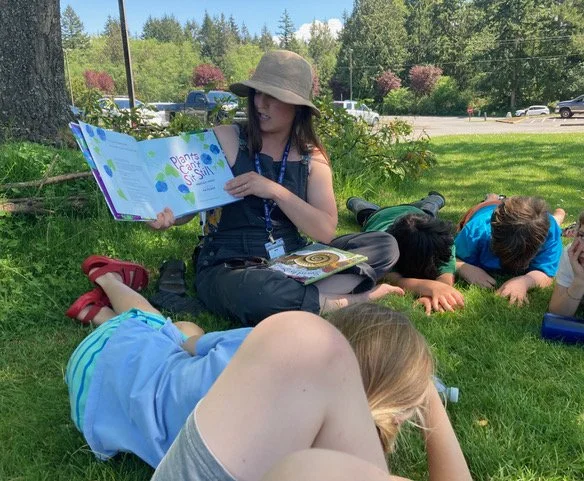 A surprise - circling with first and second graders