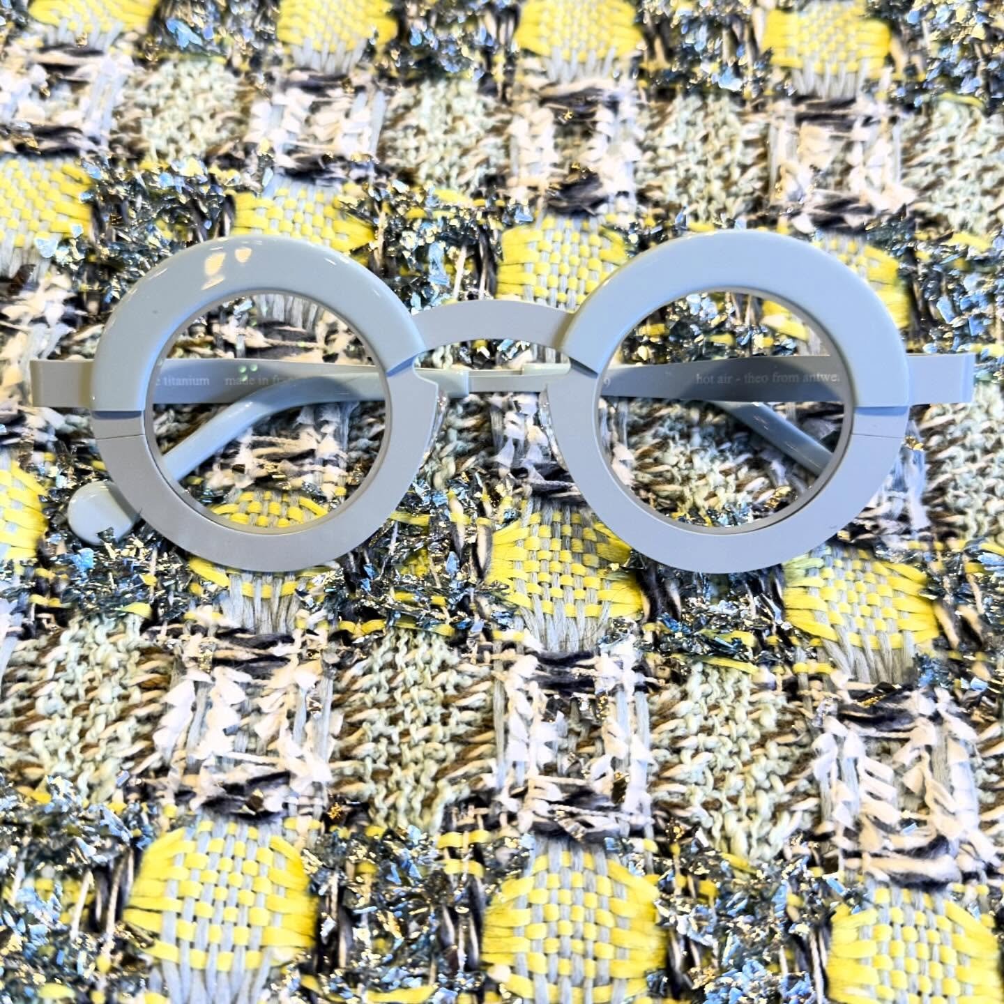 Feeling it with fabric Fridays @theoeyewear  Feel touch see slurp with us today 12-4 Theo Trunk Show