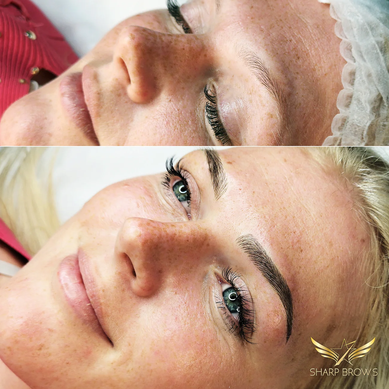 SharpBrows Light microblading - Excellent change in facial features and overall expression!