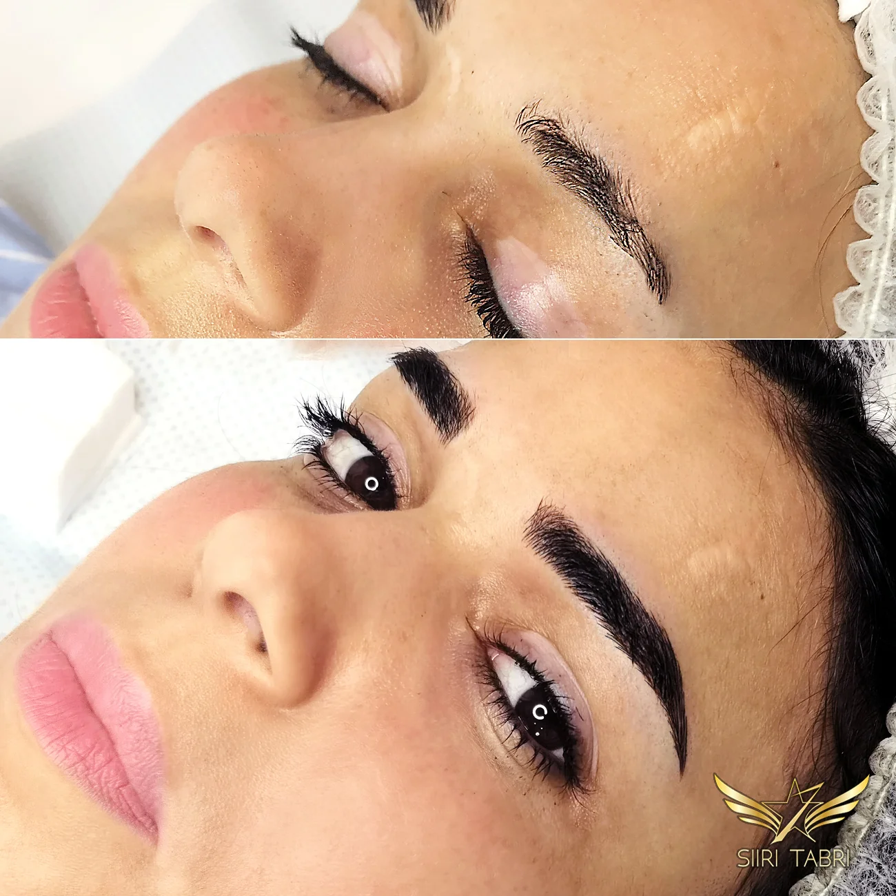 Light microblading. Sometimes the original brow is quite out of shape. With Light microblading we can get it back in shape again.
