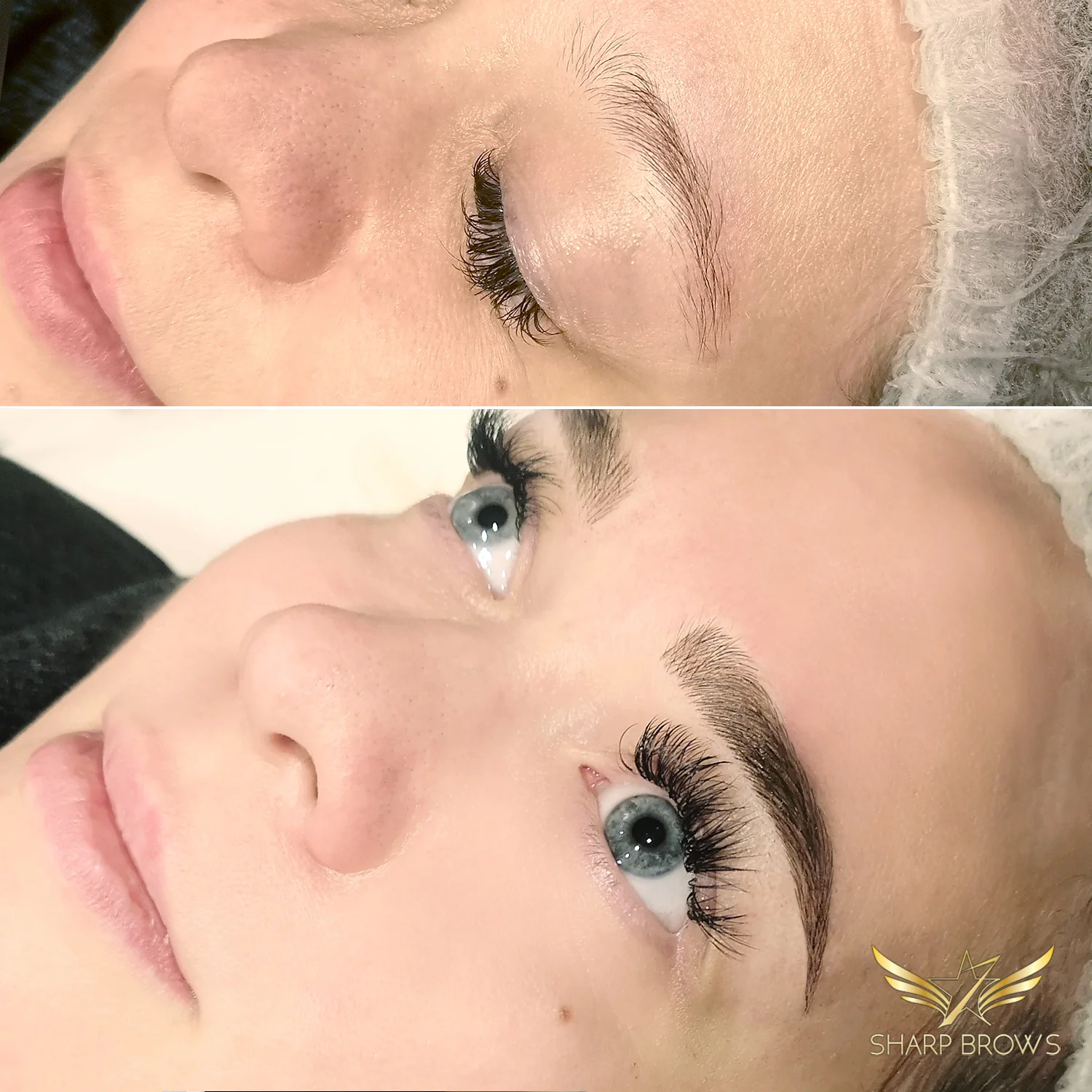 Light microblading. The change in this facial expression was just literally unbelievable.