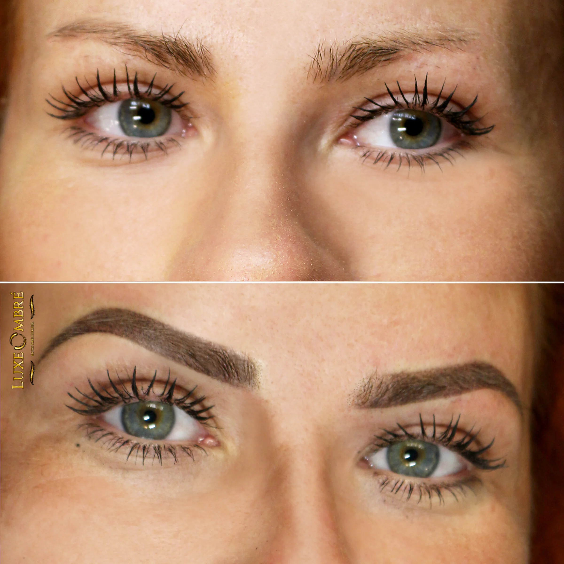 New brows made with LuxeOmbre change the face totally.