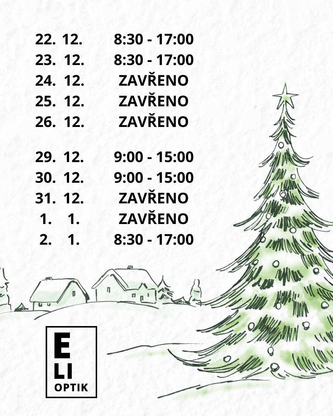 Přejeme kr&aacute;sn&eacute; prožit&iacute; v&aacute;nočn&iacute;ch sv&aacute;tků.