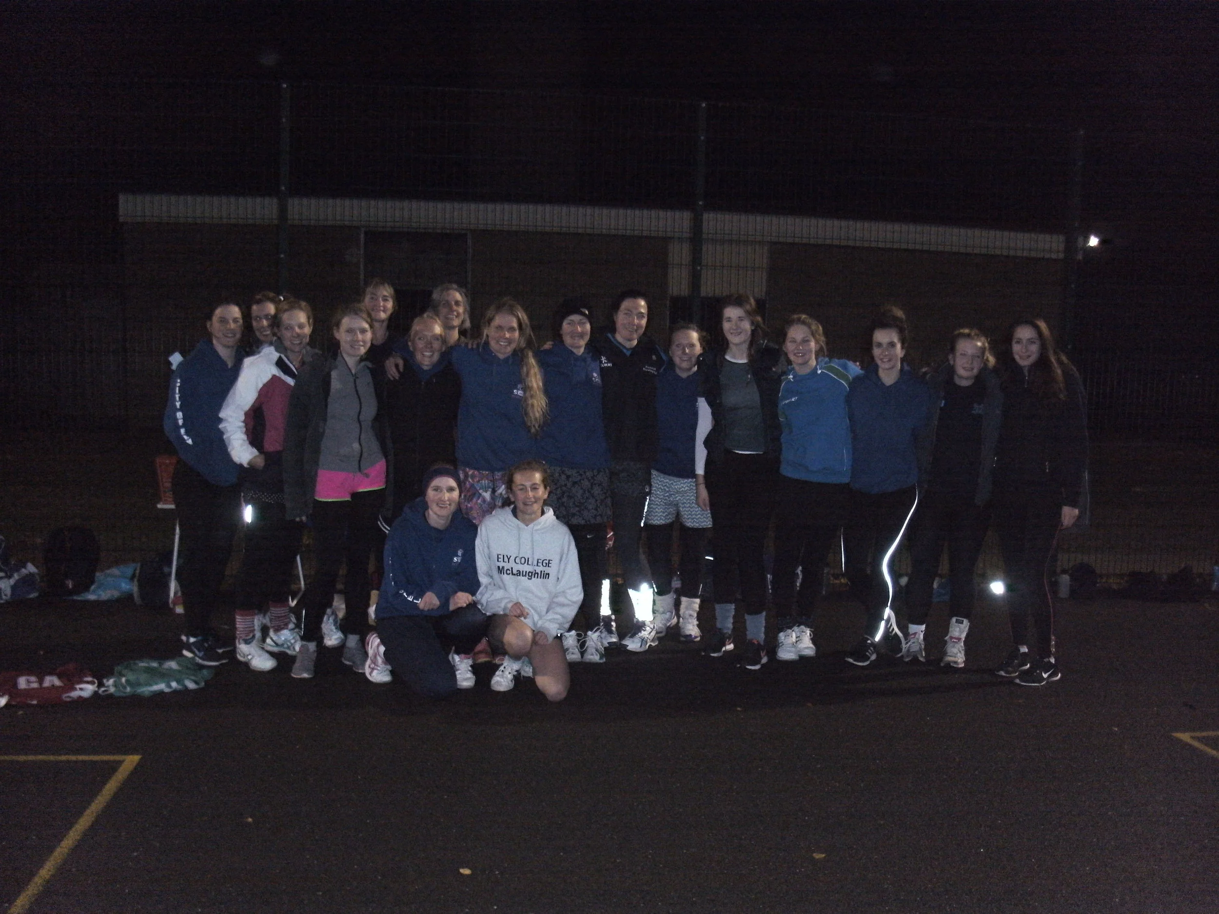 The seniors after the raffle.