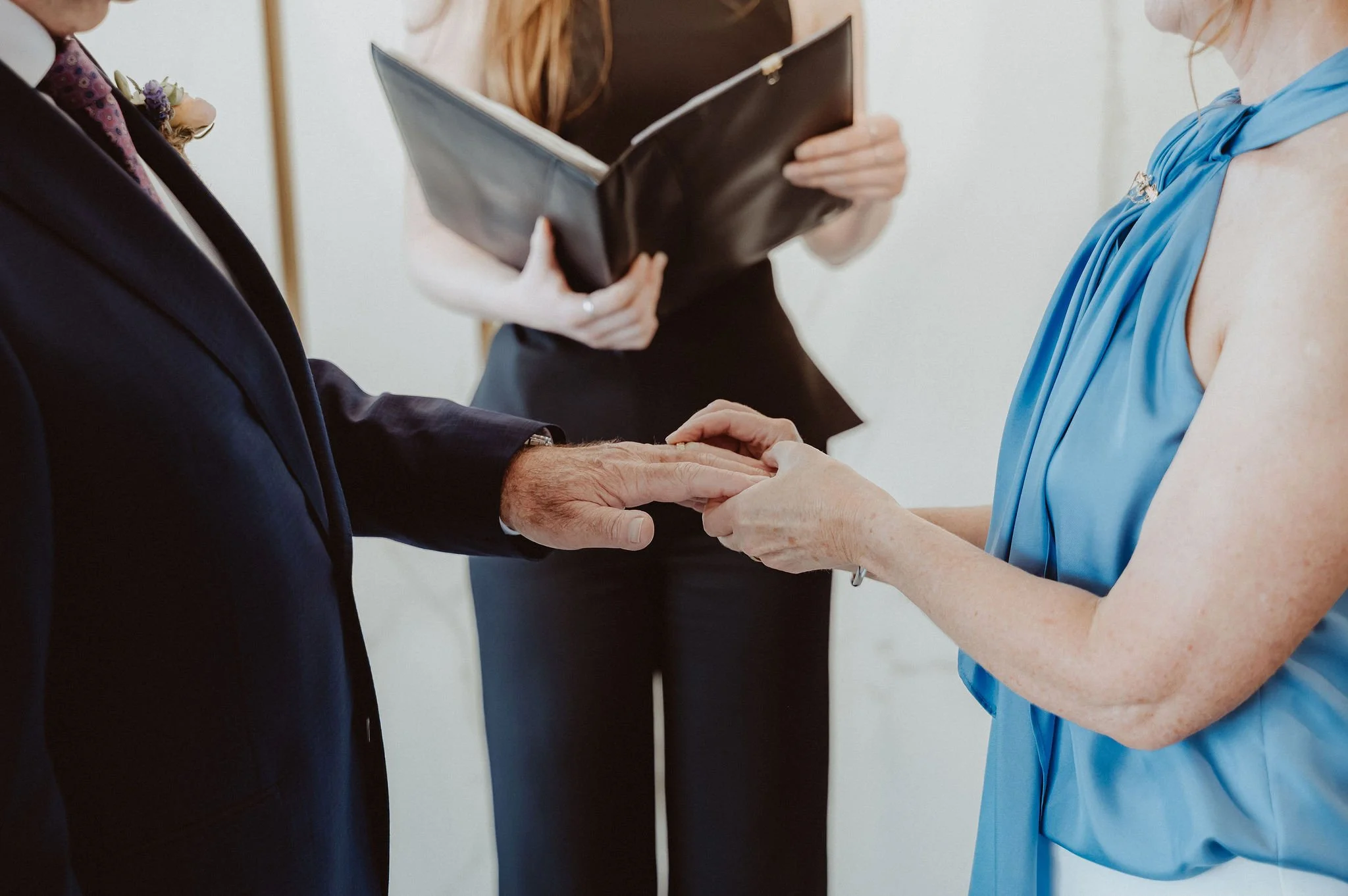 Bride and groom at Brisbane Registry Office ceremony