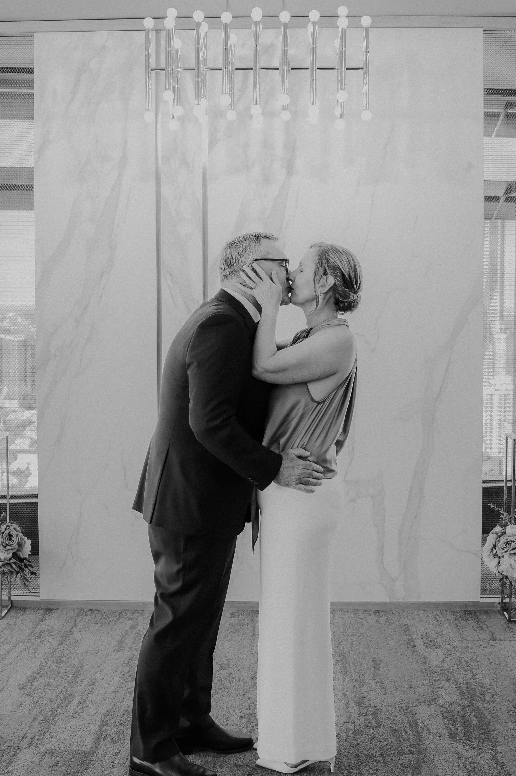 Bride and groom at Brisbane Registry Office ceremony