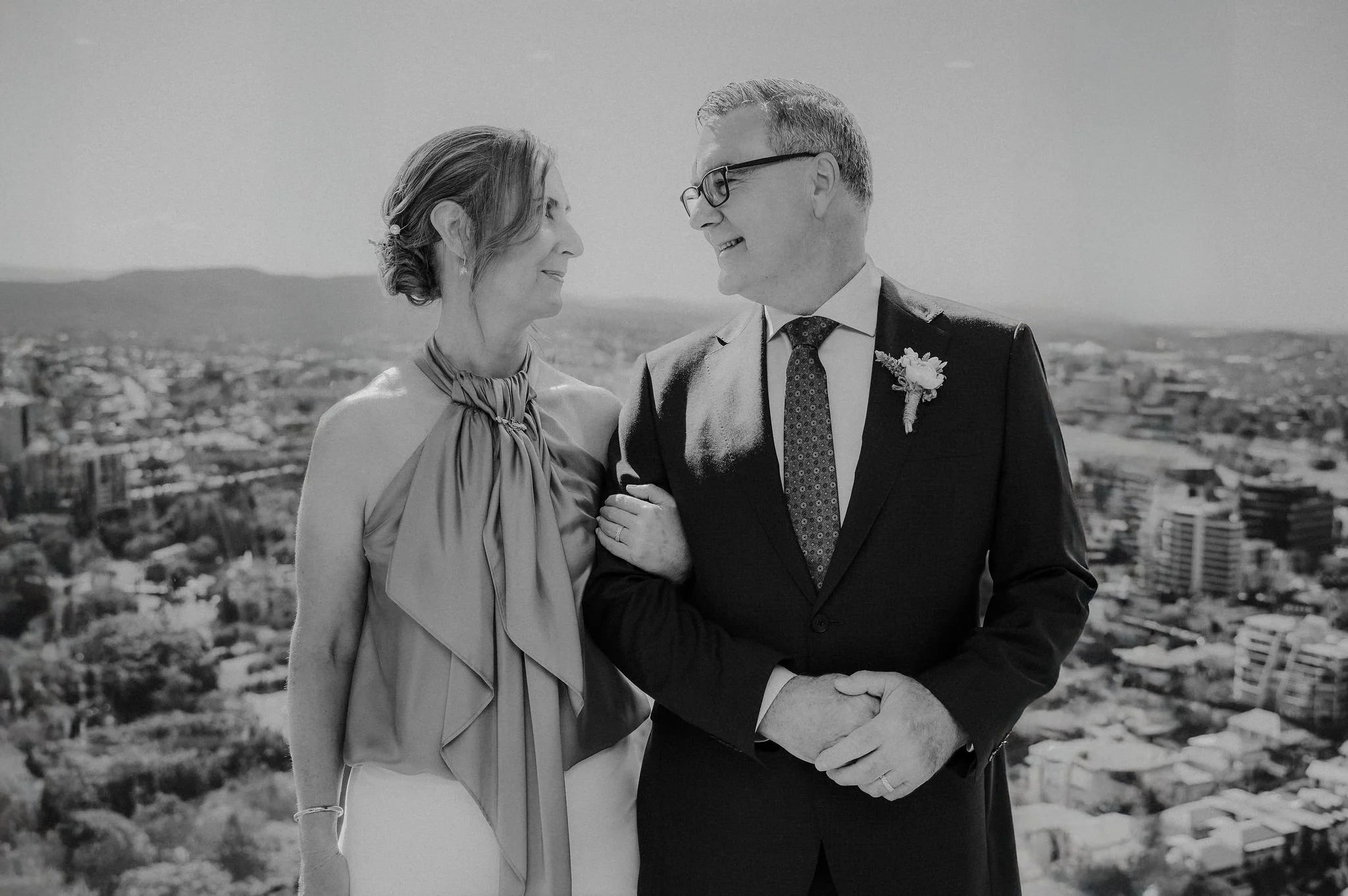 Bride and groom at Brisbane Registry Office ceremony