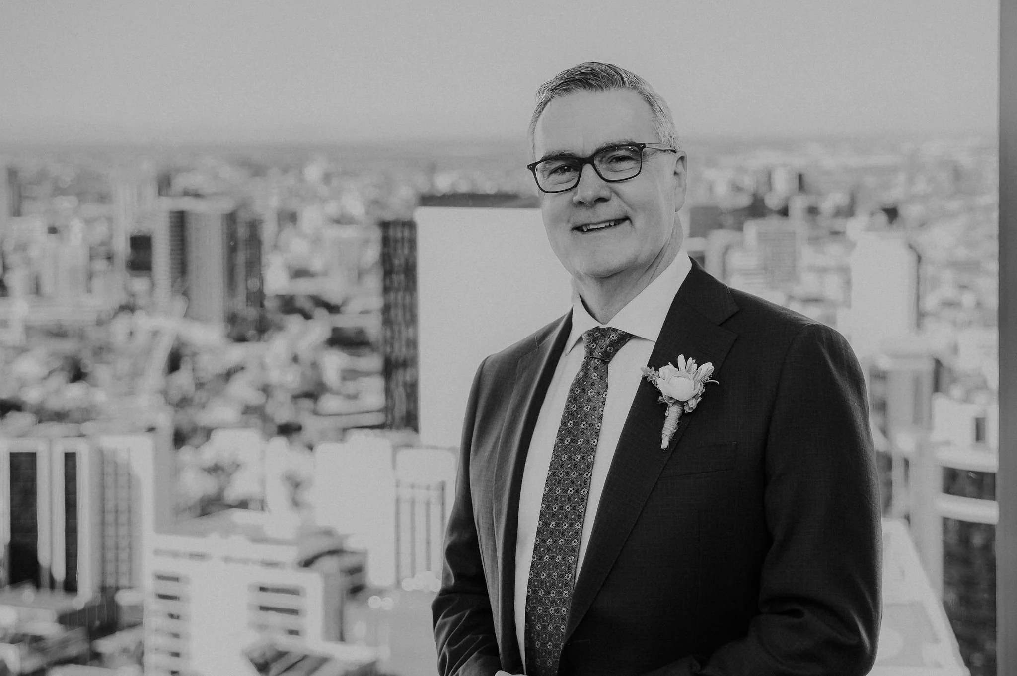 Groom at Brisbane Registry Office ceremony